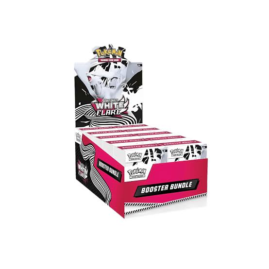 White Flare booster bundle display case