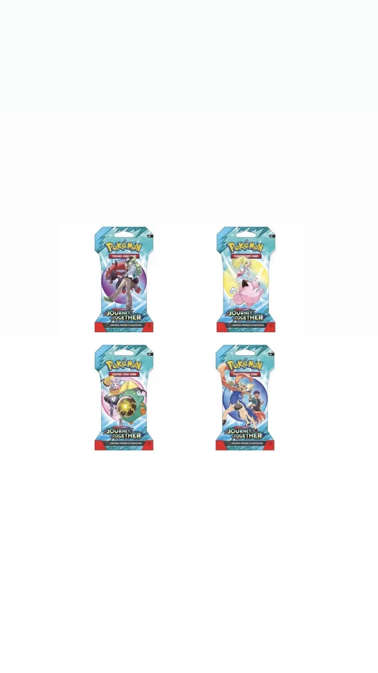 Journey Together Blister Packs - Full Art Set of 4