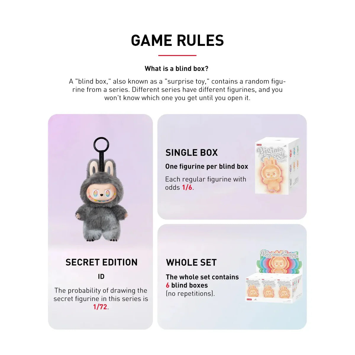 LABUBU V3 Big Into Energy Series Blind Box sealed of 6