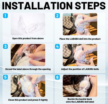 🔥Labubu clear protective case🔥