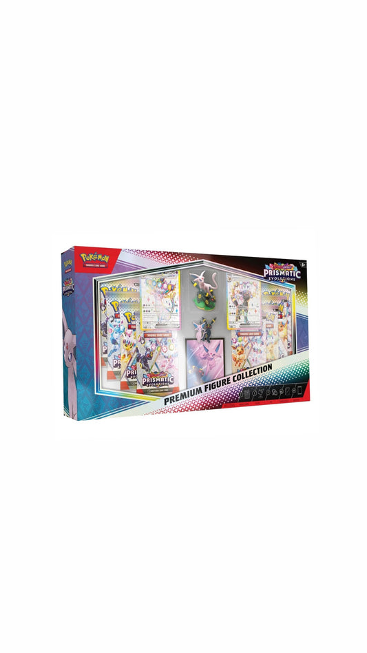 Prismatic Evolutions Premium Figure Collection Promos Figure Pin and Sleeves