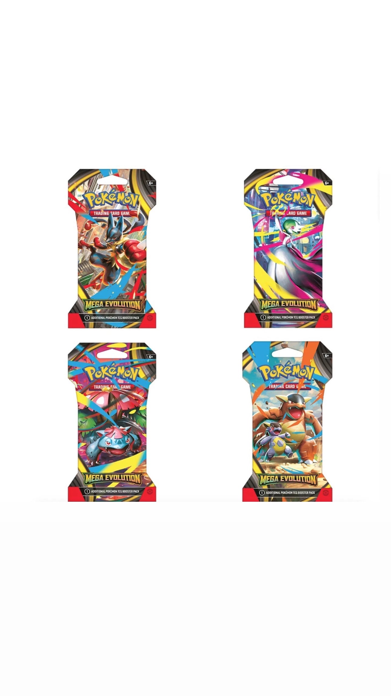 Mega Evolutions Blister Packs - Full Art Set of 4
